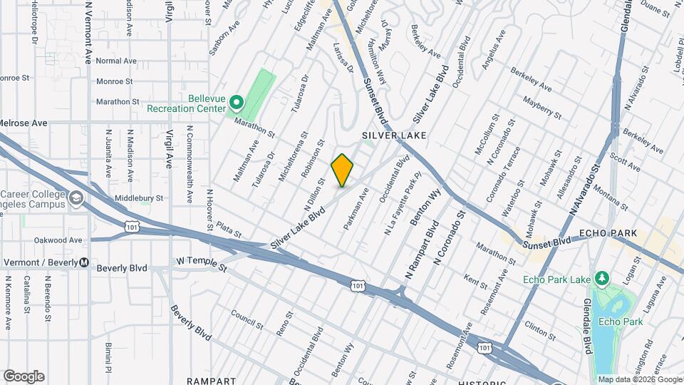727 Silver Lake Blvd Mapa y Detalles de la Ubicación