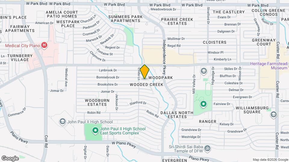 3035 Brookshire Dr Map and Location Details