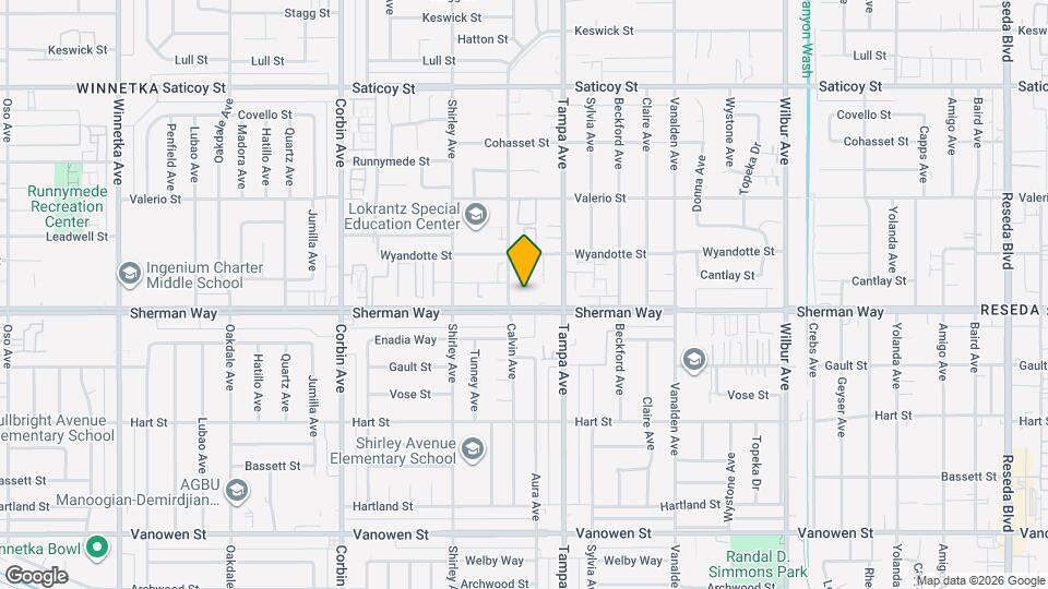 19355 Sherman Way Map and Location Details