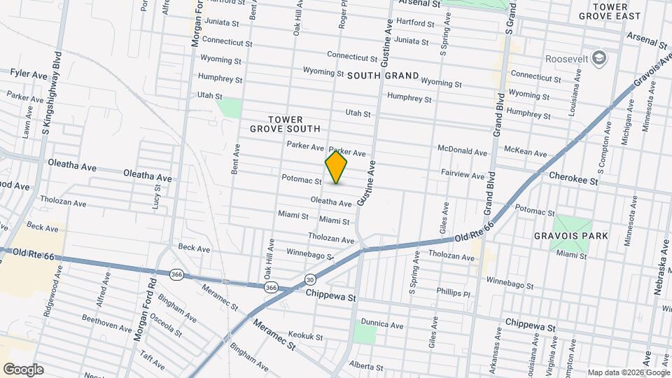 3952 Potomac St Map and Location Details