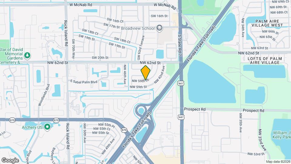 4340 NW 59th Ct Map and Location Details