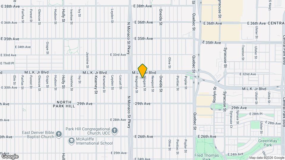 3045 Niagara St Map and Location Details