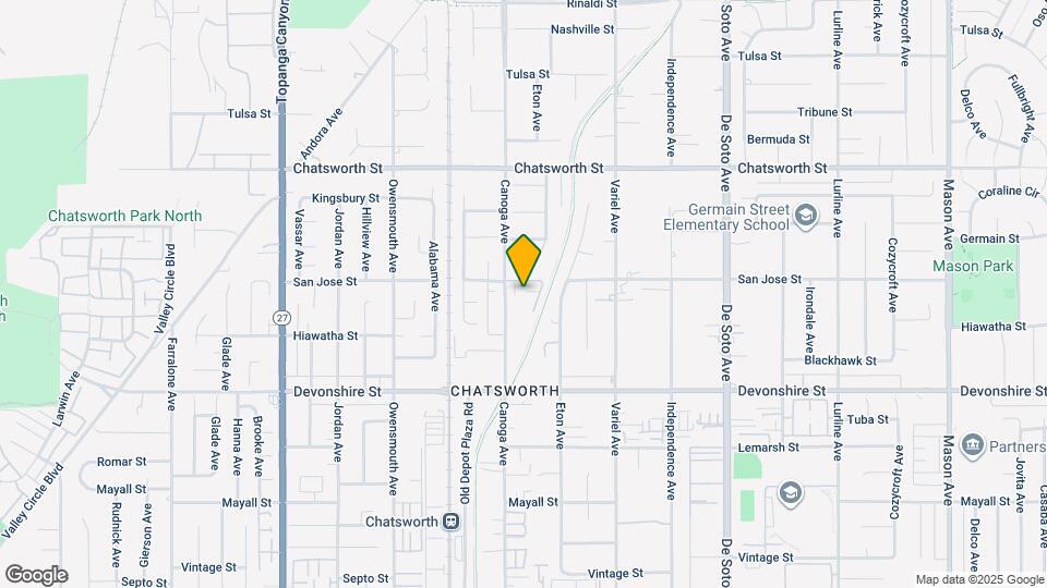 10444 Canoga Ave Map and Location Details