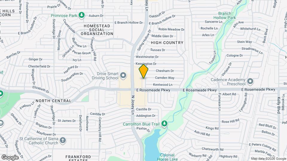 3709 Highgate Ln Map and Location Details