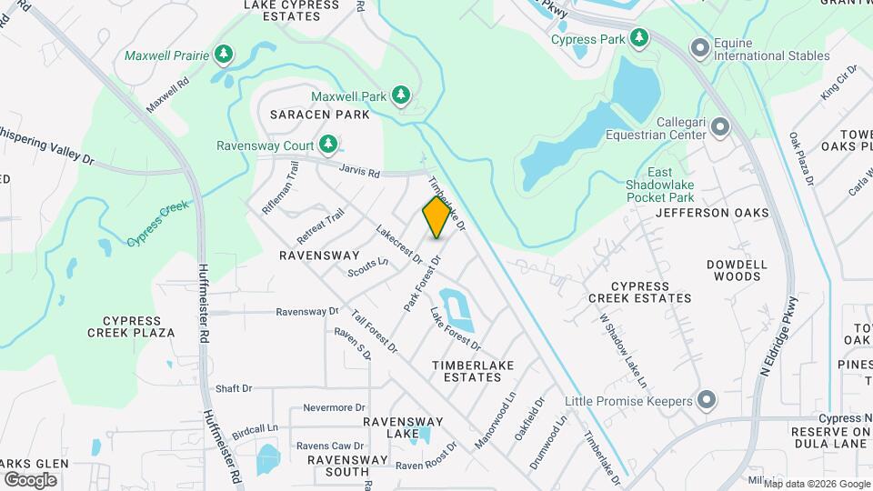 12514 Park Forest Dr Map and Location Details