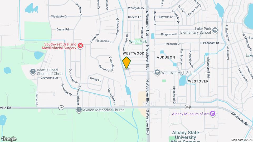 1303 Westwood Dr Map and Location Details