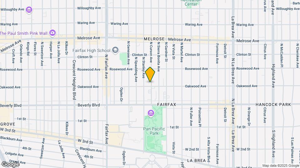 409 N Curson Ave, Unit 409 Map and Location Details