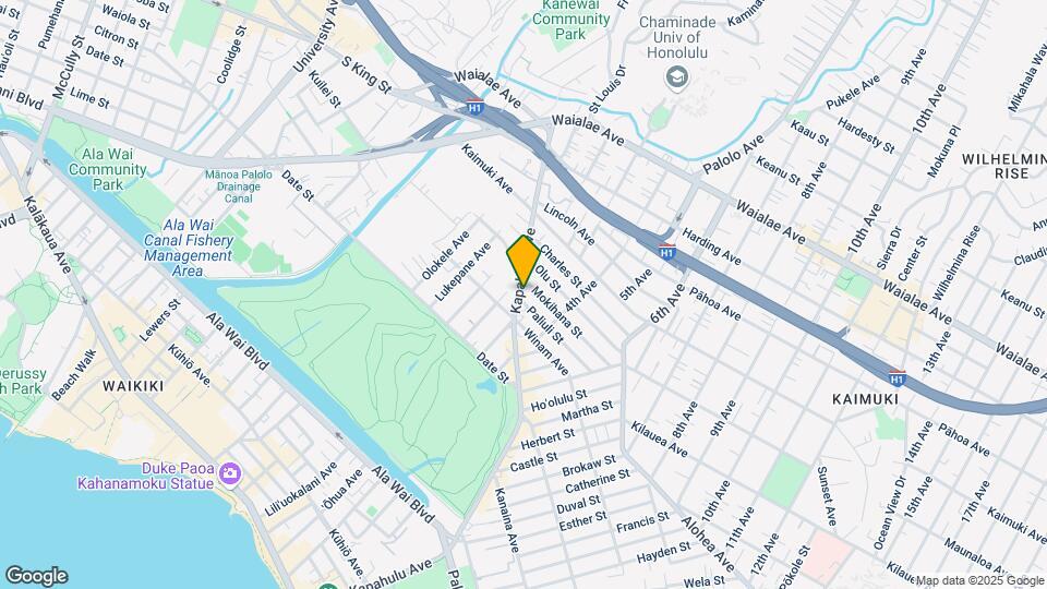 Kapahulu Vista Mapa y Detalles de la Ubicación
