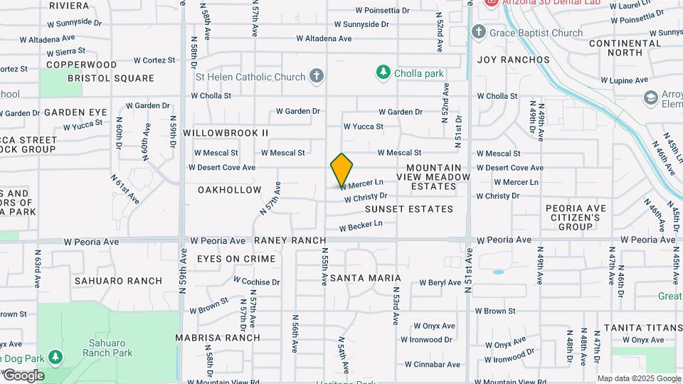 5429 W Mercer Ln Map and Location Details
