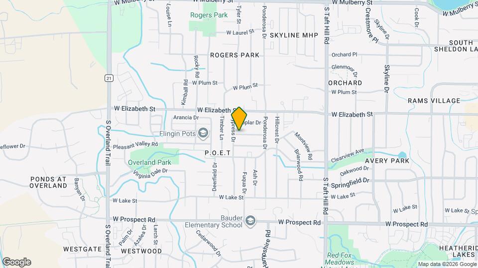 2433 Tamarac Dr Map and Location Details