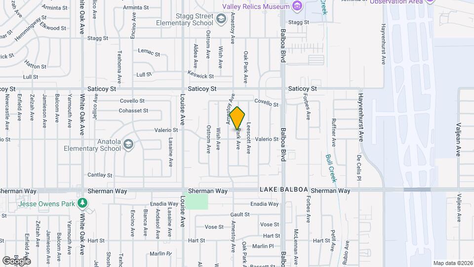 7413 Oak Park Ave Map and Location Details