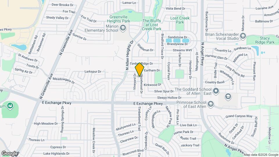 1405 Hazelwood Dr Map and Location Details