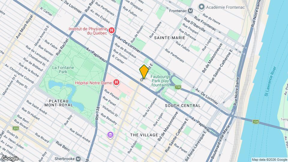 1822 Ontario Rue E Map and Location Details