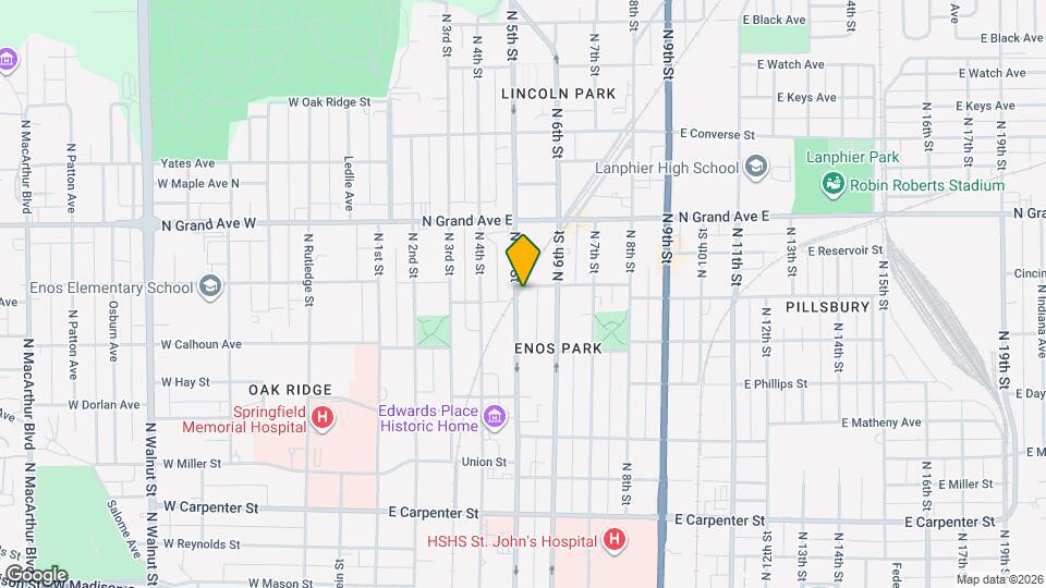 1058 N 5th St Map and Location Details