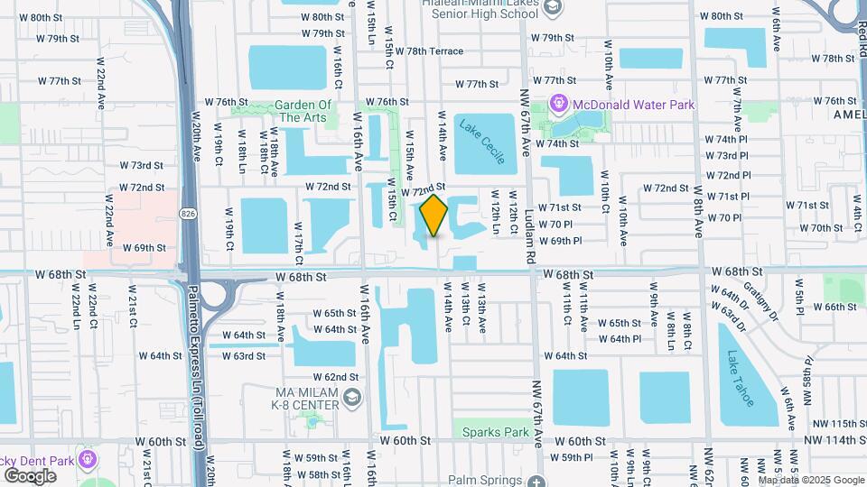 6942 W 14th Ct Map and Location Details