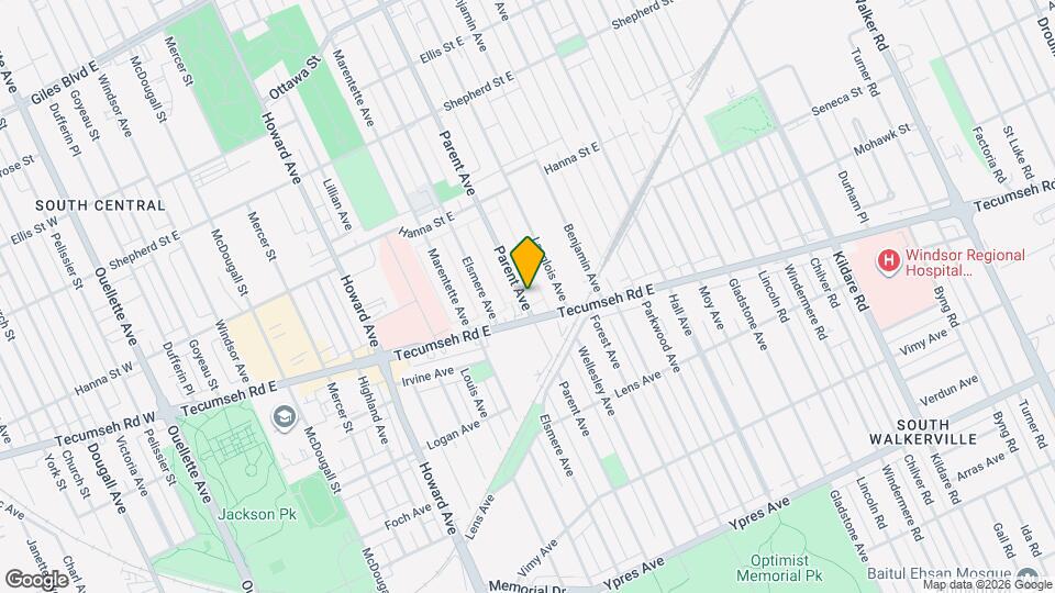 1770 Parent Ave Map and Location Details