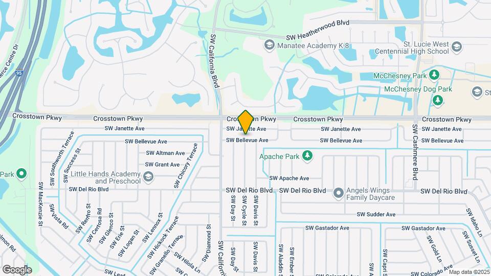 1625 SW Bellevue Ave Map and Location Details