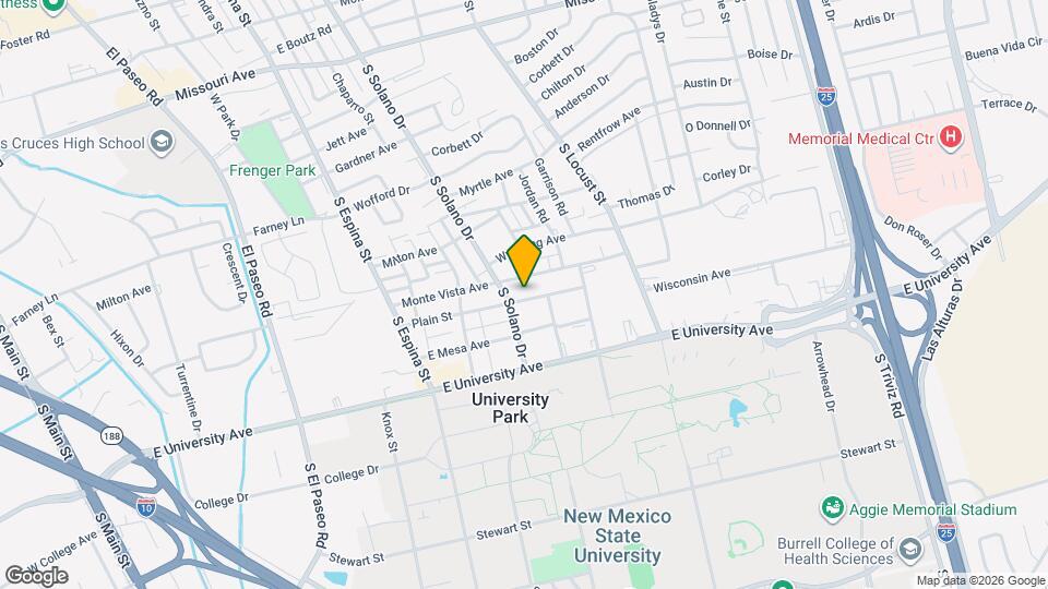 1305 Plain St Mapa y Detalles de la Ubicación