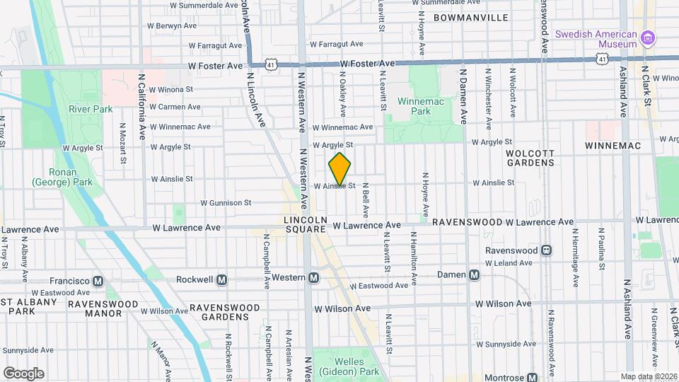 4850 N Oakley Ave Map and Location Details