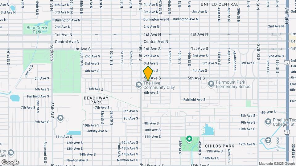 4811 Emerson Ave St. Petersburg, FL 33711 Map and Location Details