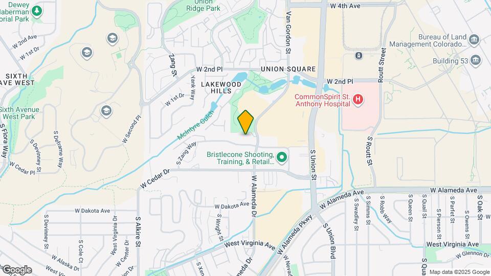 12265 W Bayaud Ave Map and Location Details