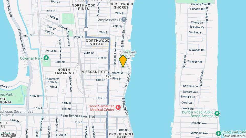 2010 Broward Ave Map and Location Details