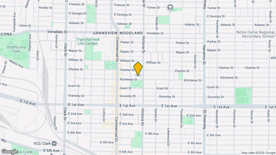 1847 Kitchener St Map and Location Details