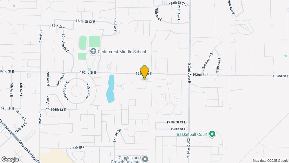 1626 192nd St Ct E Map and Location Details