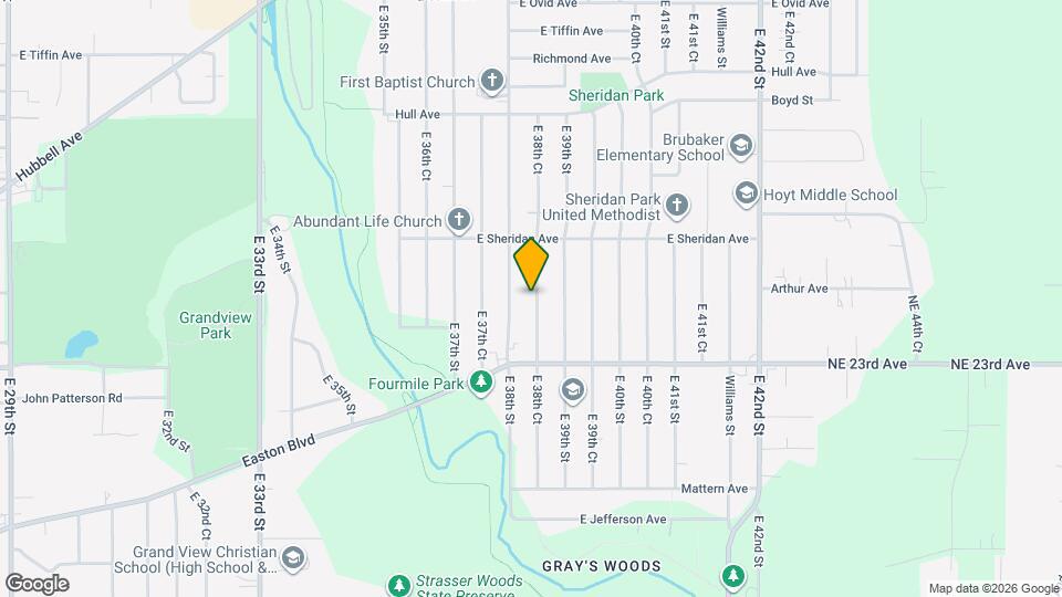 2410 E 38th Ct Map and Location Details