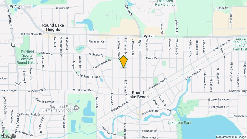 1422 N Channel Dr Map and Location Details