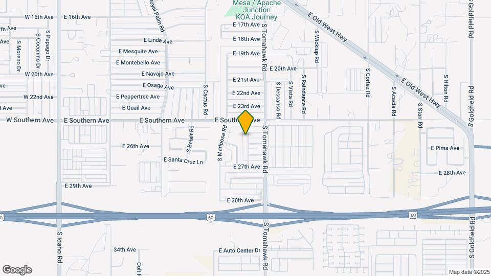 2524 S Yavapai Rd Map and Location Details