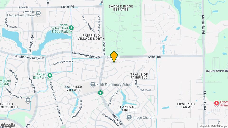 16407 Redbud Berry Ln Mapa y Detalles de la Ubicación