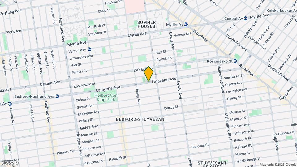 802 Lafayette Ave Map and Location Details