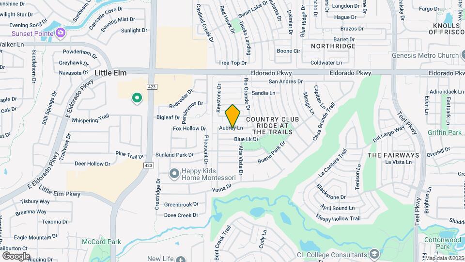 1311 Aubrey Ln Map and Location Details