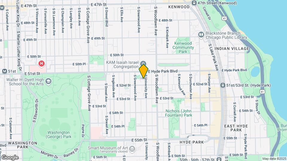 5128 S University Ave Map and Location Details