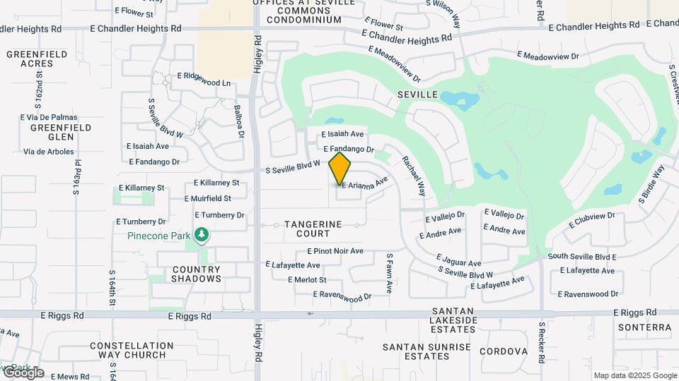 3433 E Arianna Ave Mapa y Detalles de la Ubicación