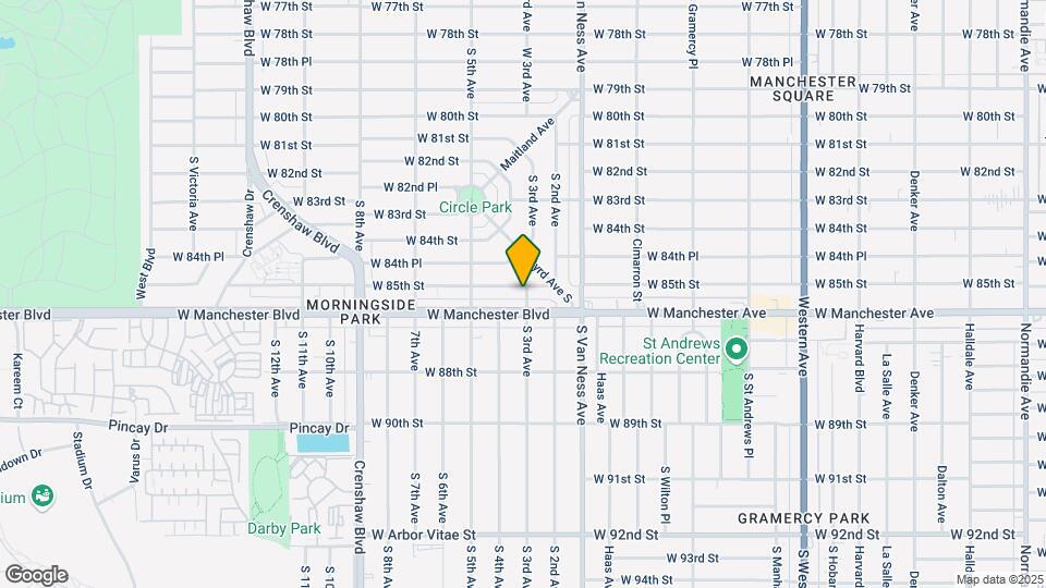 8505 S 3rd Ave Mapa y Detalles de la Ubicación