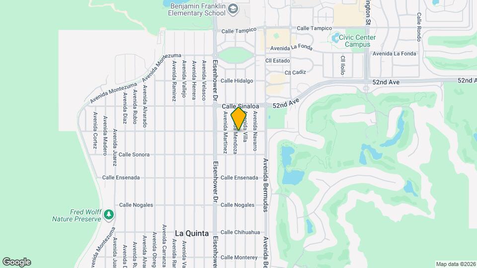 52020 Avenida Mendoza Map and Location Details
