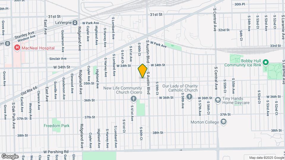 3443 S 60th Ct Map and Location Details