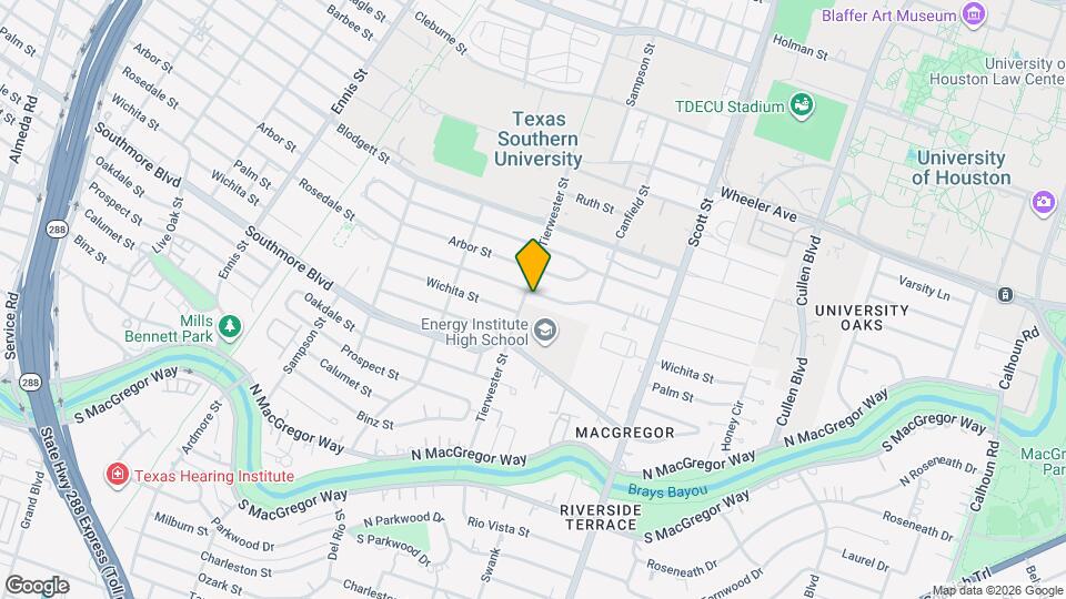 3502 Rosedale St Map and Location Details