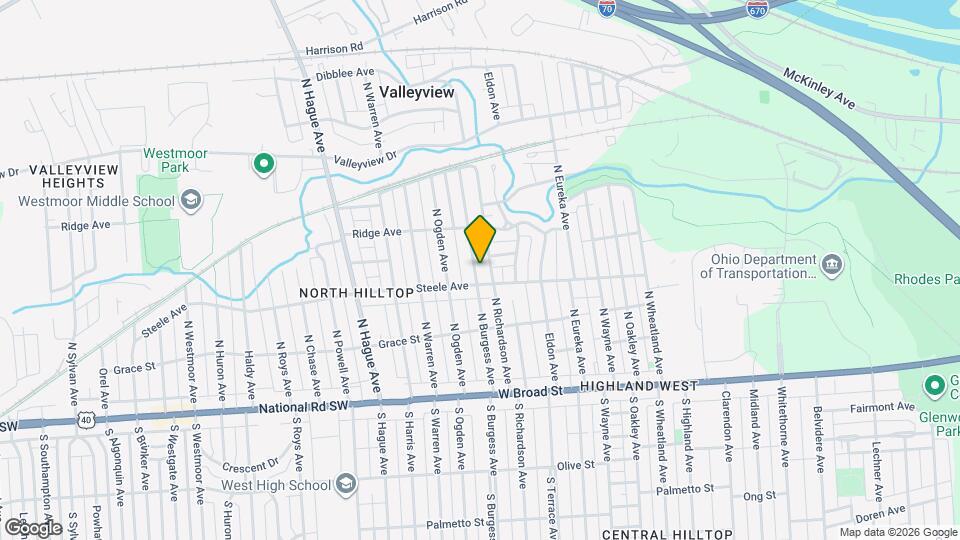 196 N Burgess Ave Map and Location Details