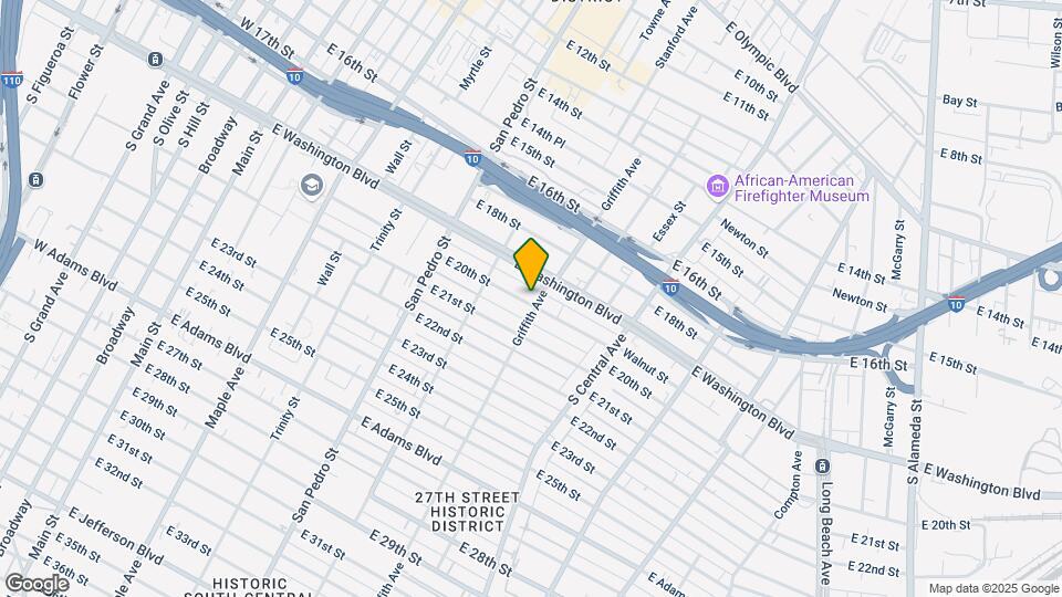 1045 E 20th St Map and Location Details