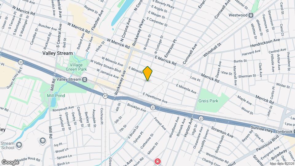 70 E Valley Stream Blvd Map and Location Details