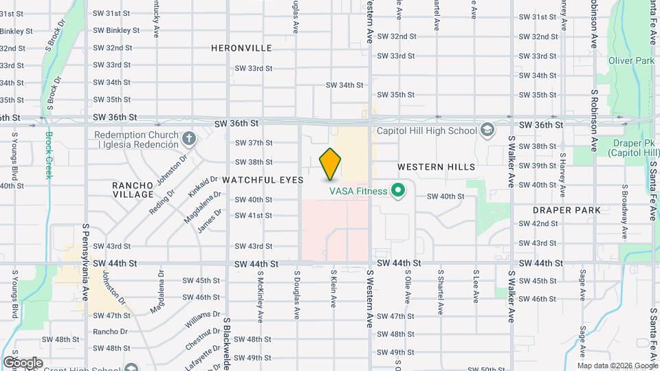 4024 S Douglas Ave Map and Location Details