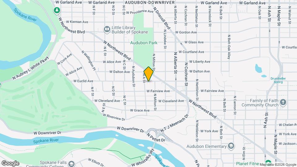 2817 W Euclid Ave Map and Location Details