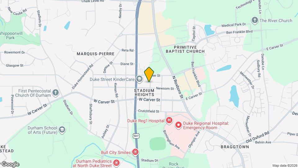 3905 Pendergrass St Map and Location Details