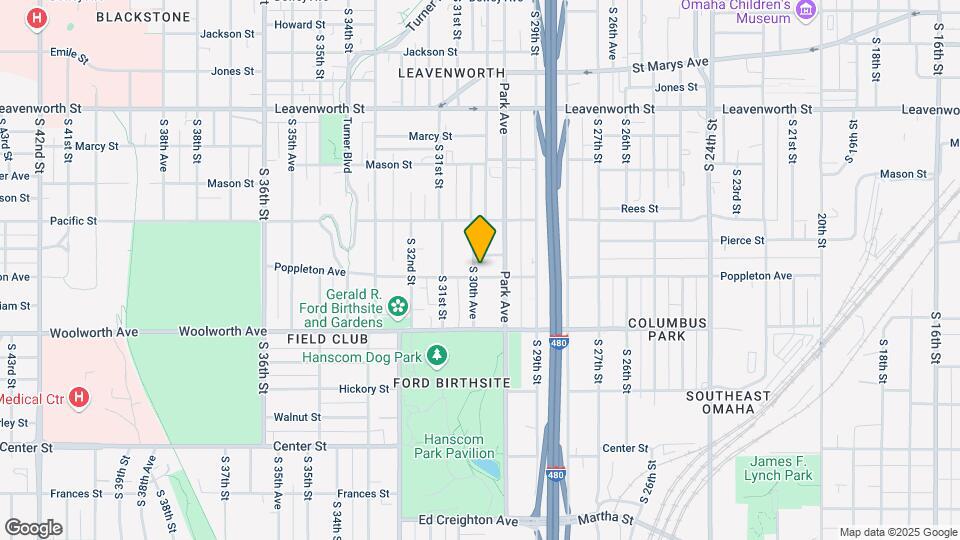 2968 Poppleton Ave Mapa y Detalles de la Ubicación