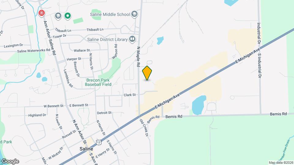 260 N Maple Rd Map and Location Details