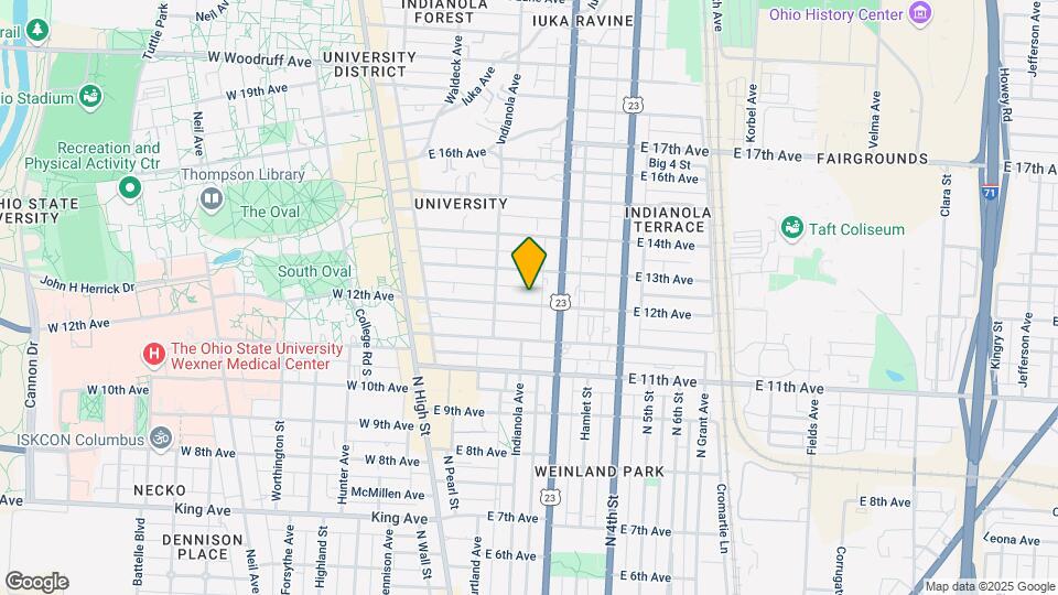 174 E 12th Ave Mapa y Detalles de la Ubicación