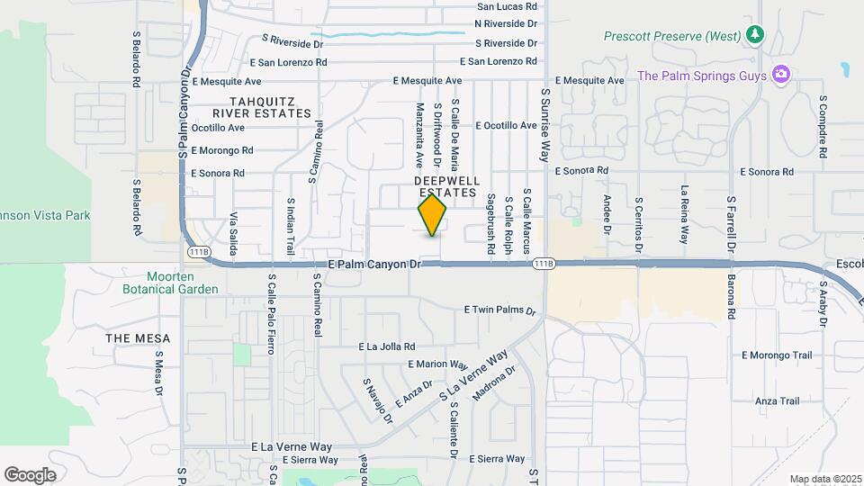 1150 E Palm Canyon Dr-Unit -#71 Mapa y Detalles de la Ubicación